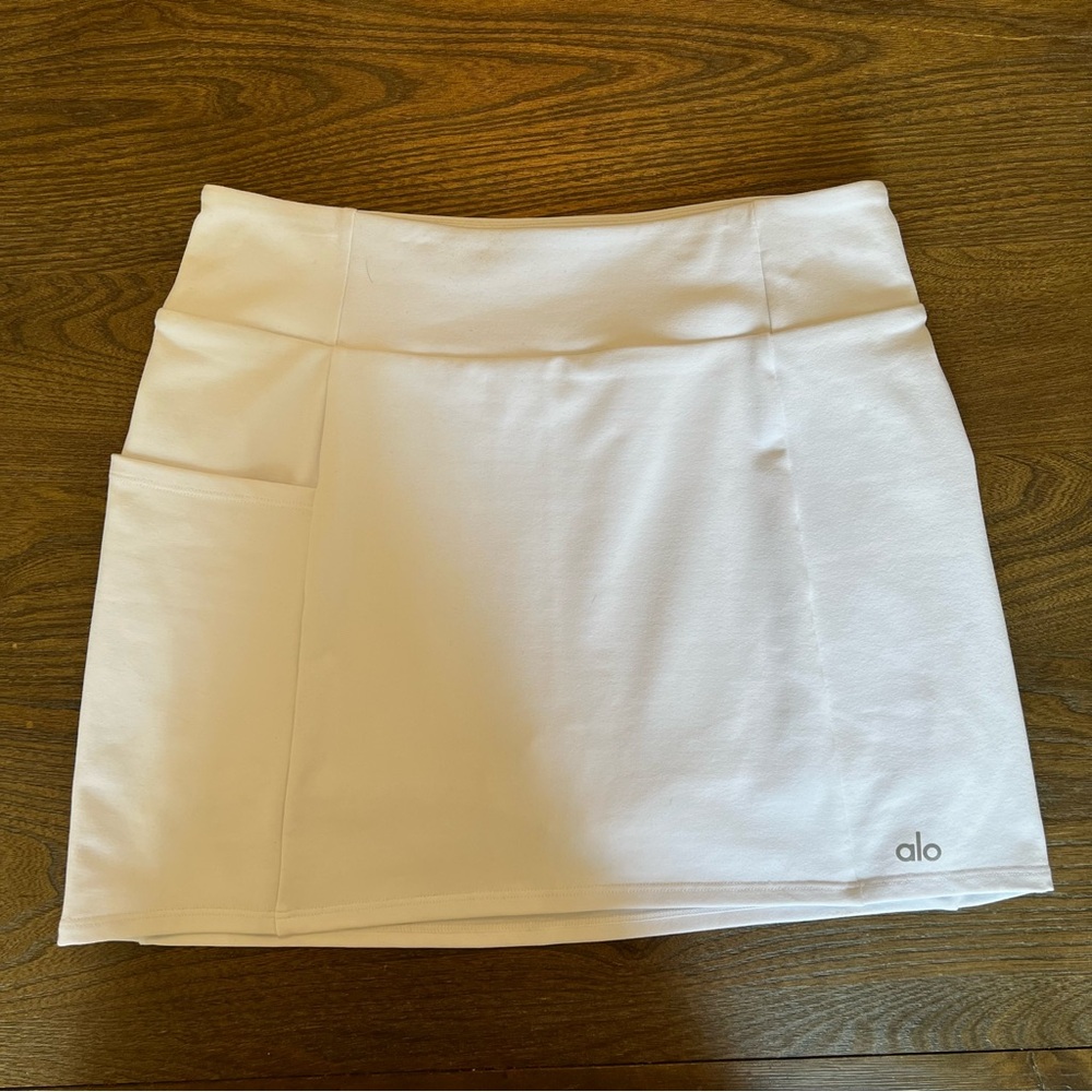 ALO Yoga White Tennis Skirt